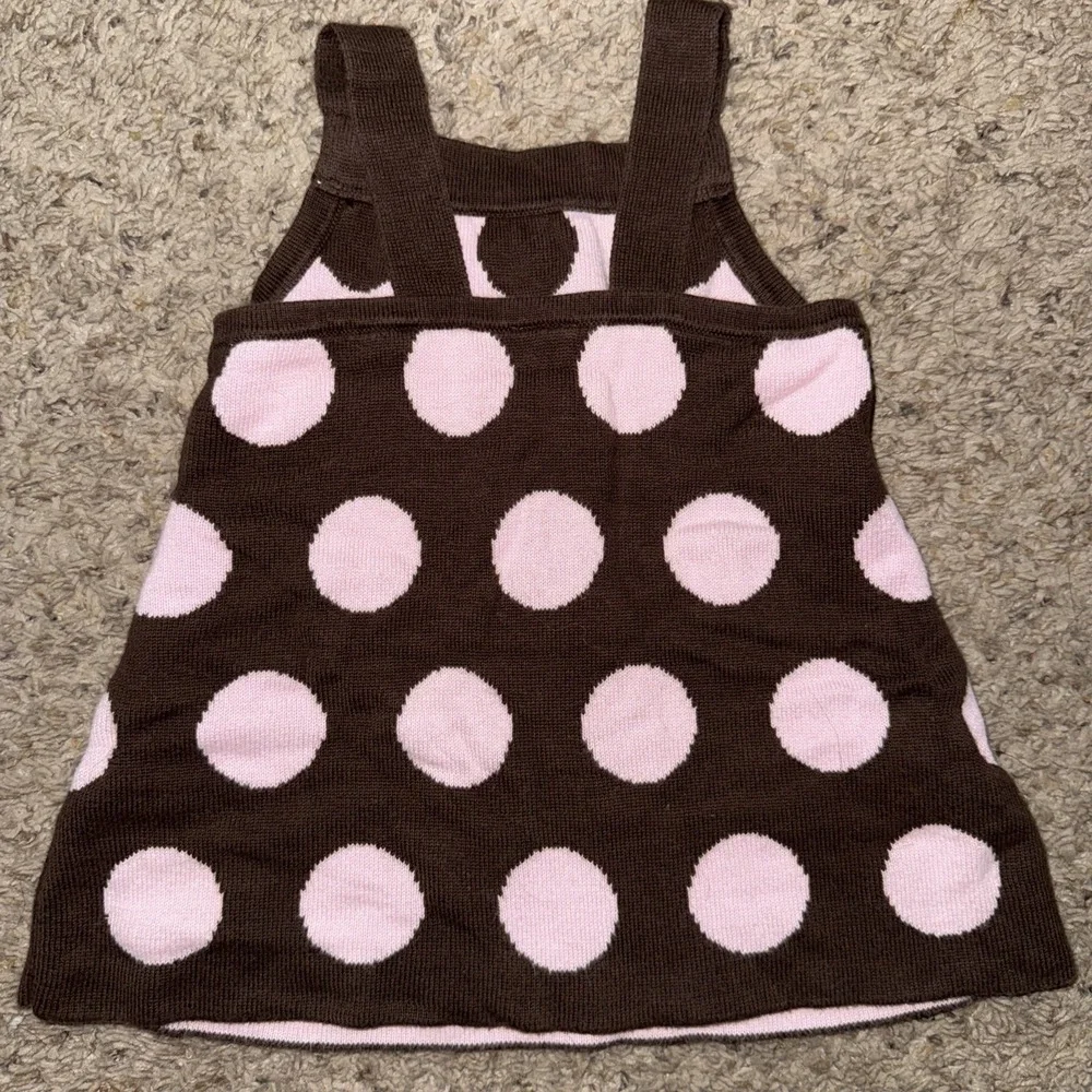Gymboree Sweeter Than Chocolate 6-12 Months Brown Polka‎ Dot Sweater Dress